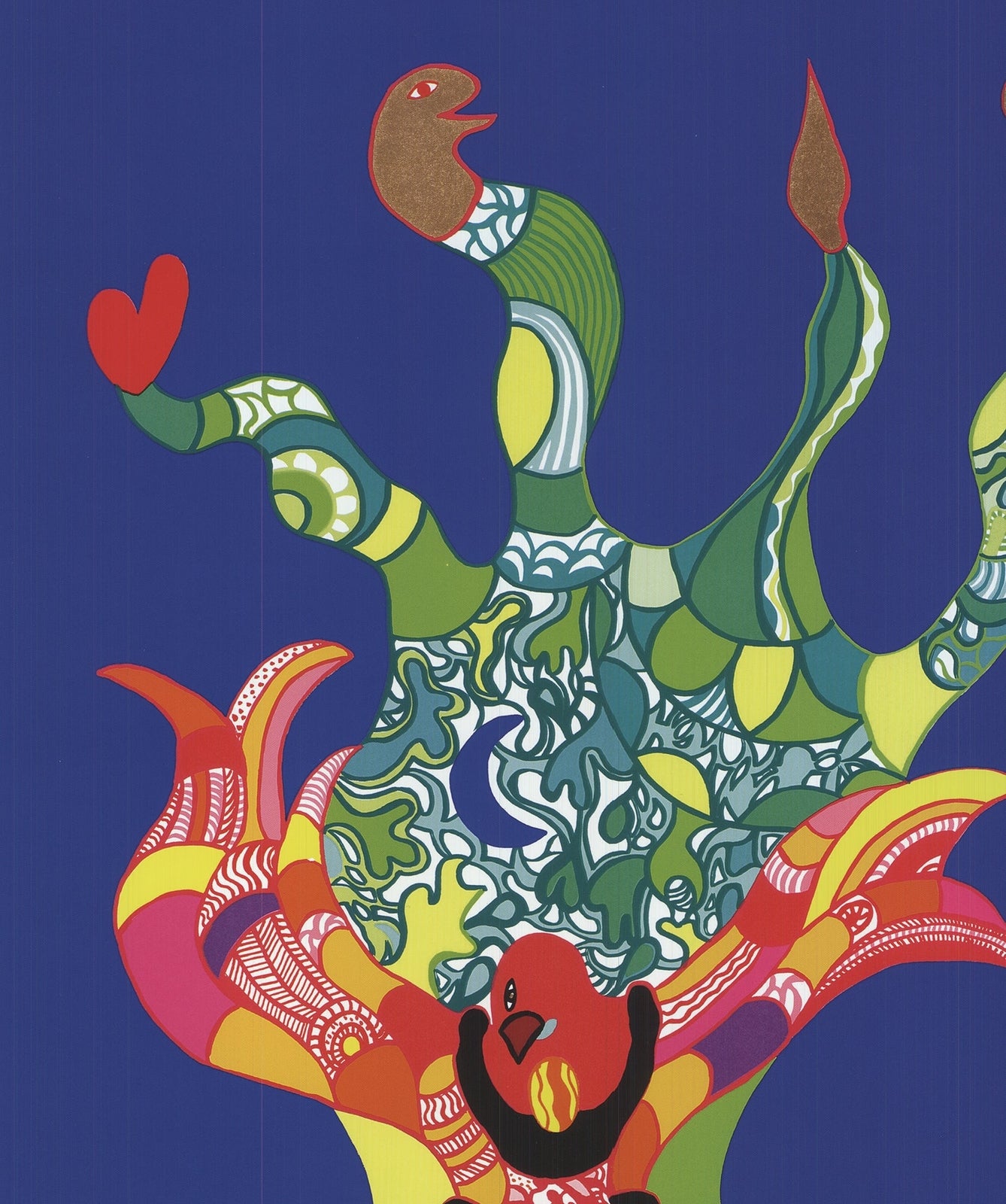 Niki De Saint Phalle L'Oiseau Amoureux " Offset Lithograph