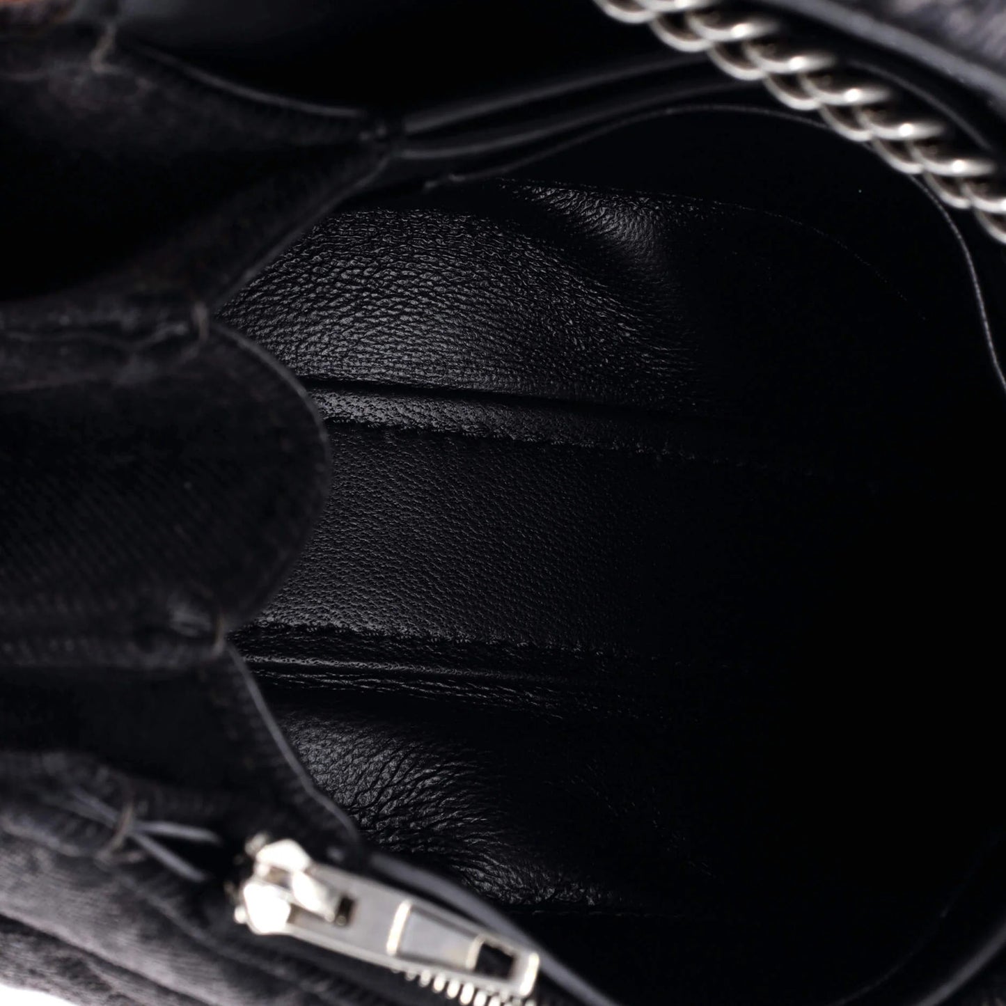 Balenciaga Crush Chain Flap Bag Quilted Denim Small