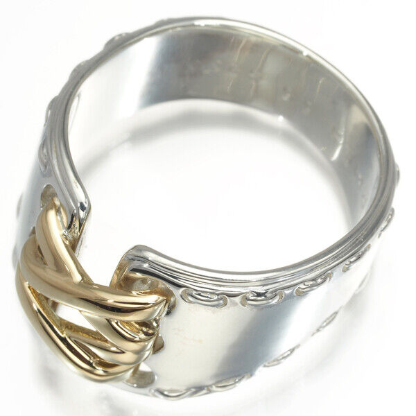 Hermes Ring Mexico Eu55 18K 750 Yellow Gold / 925 Sterling Silver