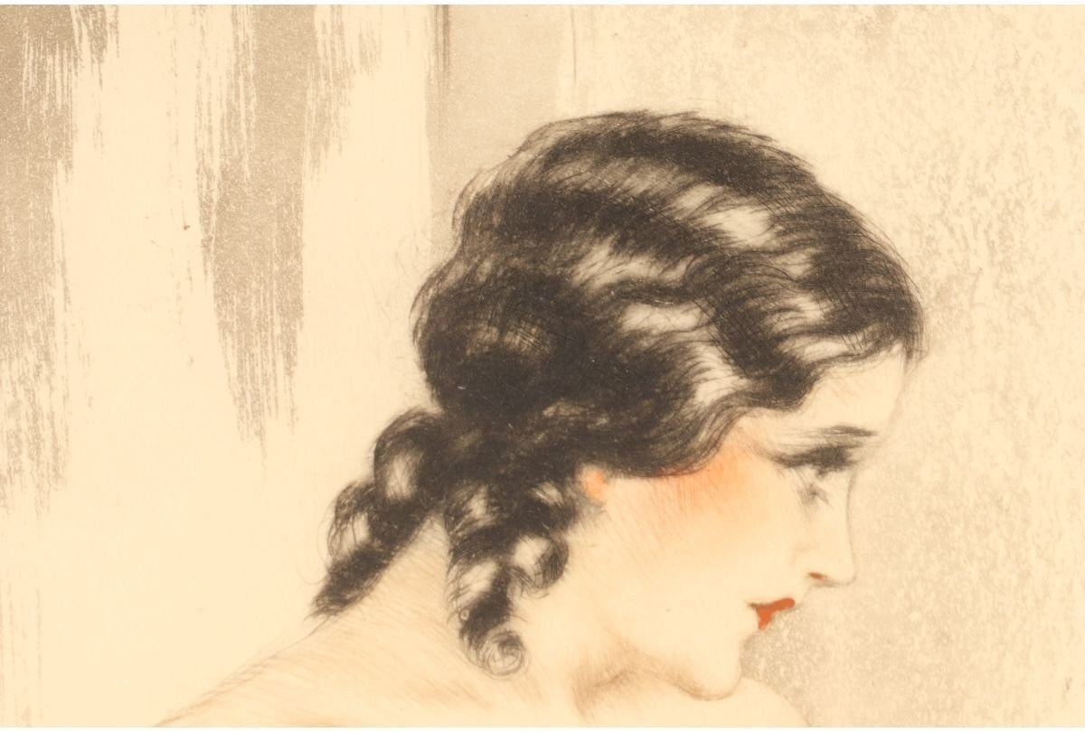 Louis Icart Madame Bovary Original Etching Aquatint Signed French Art Deco