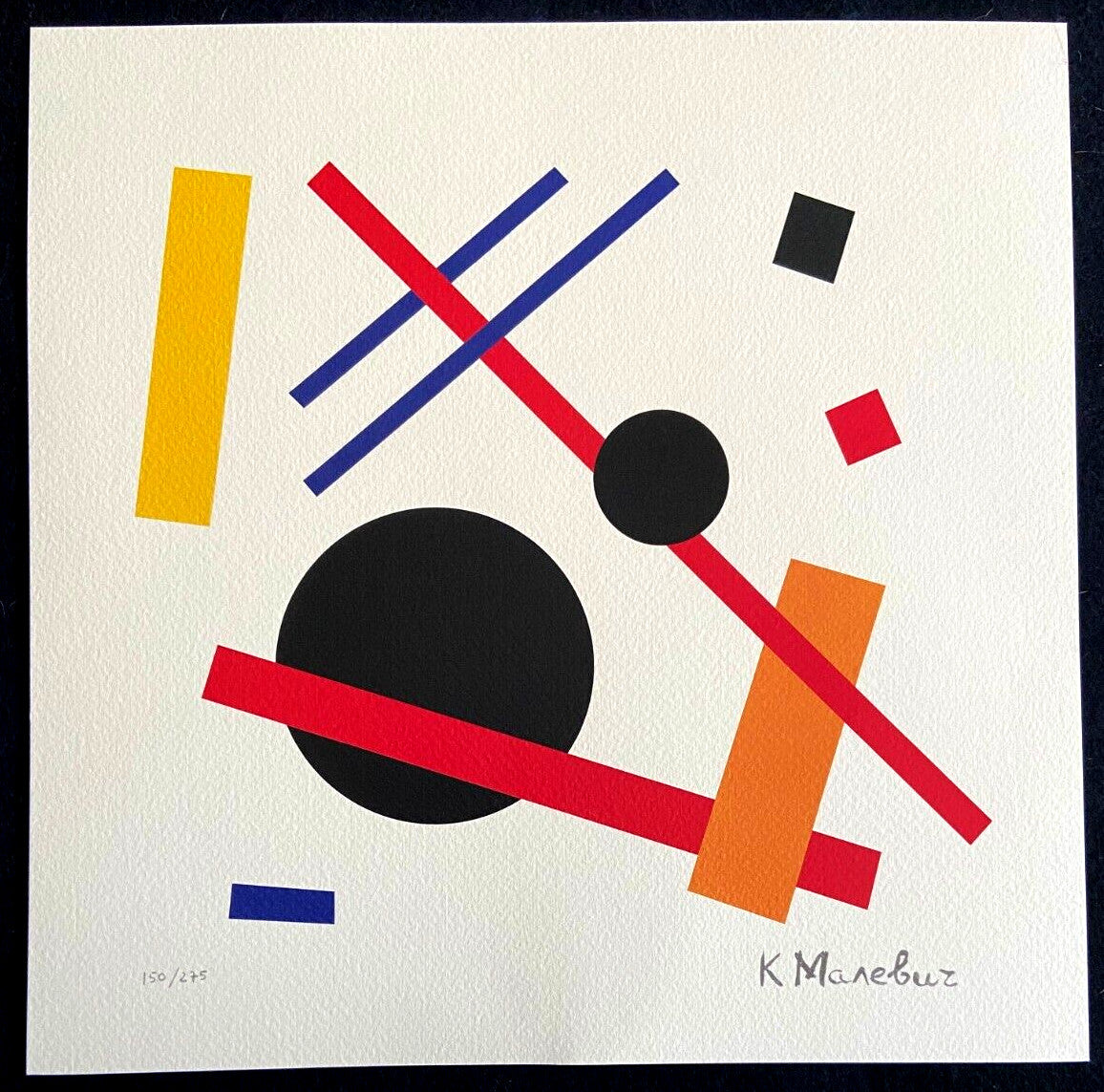 Kazimir Malevich Lithograph Coa