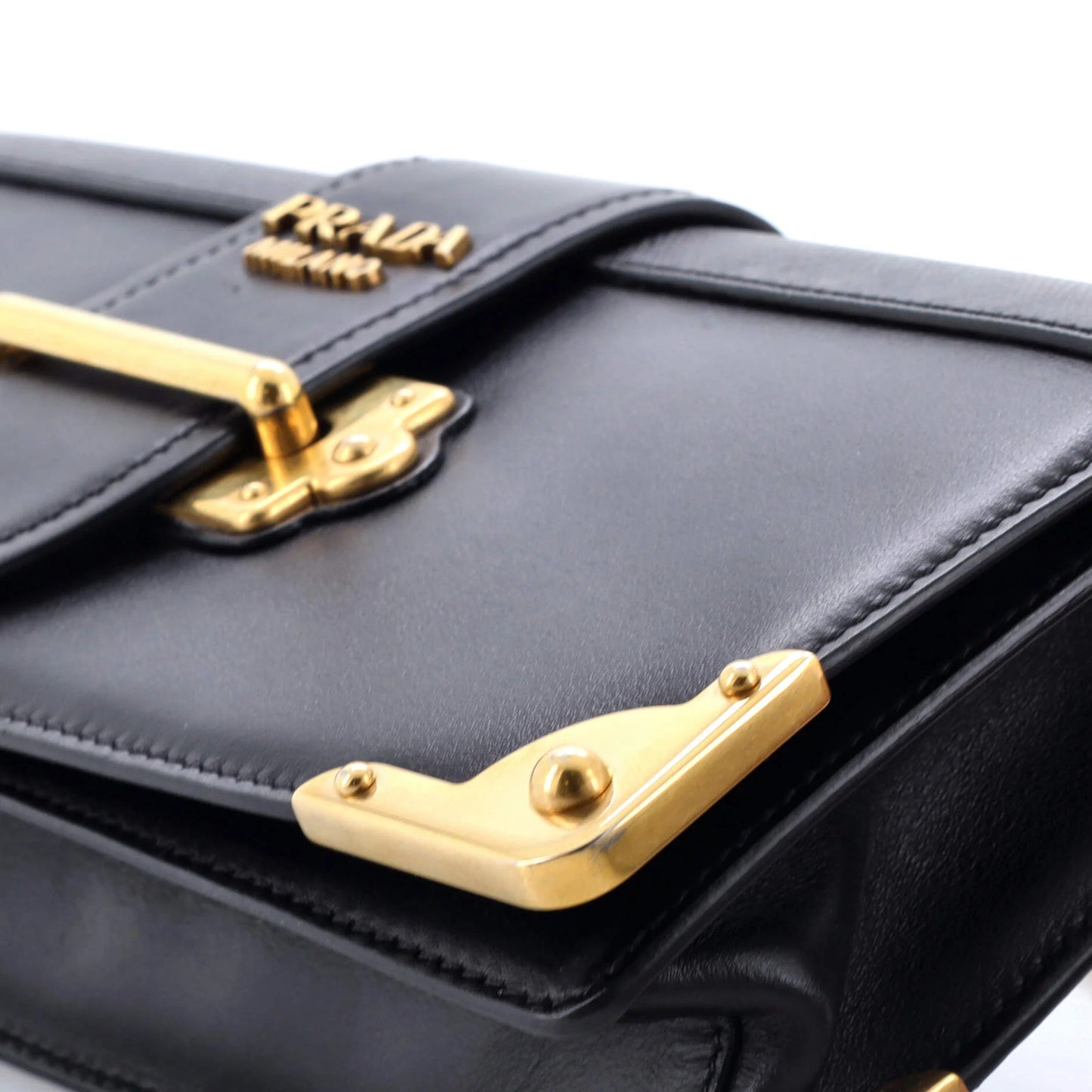 Prada Cahier Chain Clutch City Calf And Saffiano