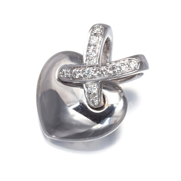 Chaumet Pendant Liens Heart Diamond 18K 750 White Gold
