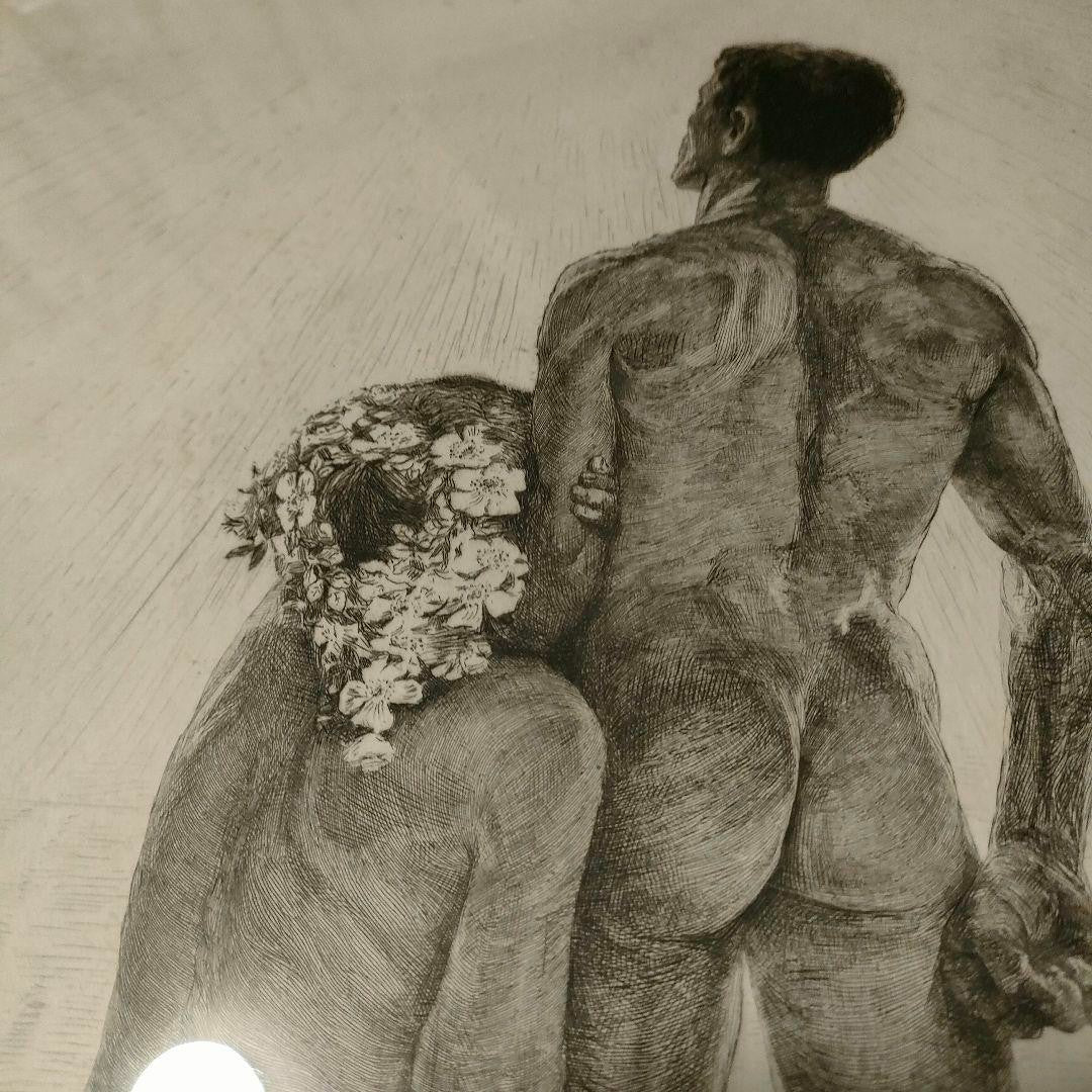 Bruno Hroux Vae Solis No.4 Original Etching Nude