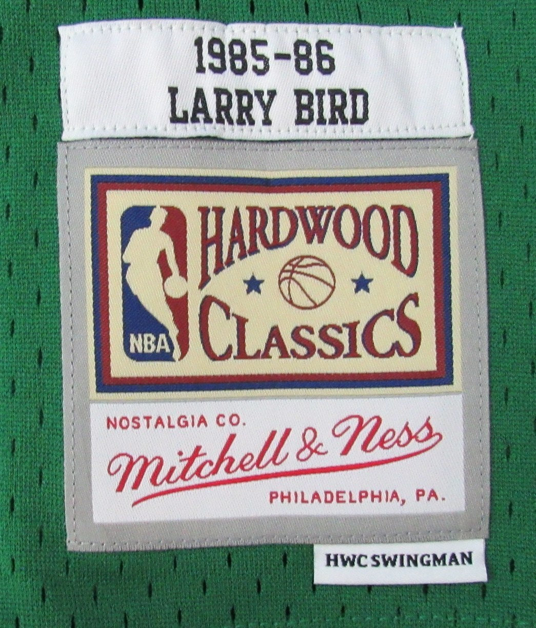 Larry Bird Hof Autographed Mitchell & Ness