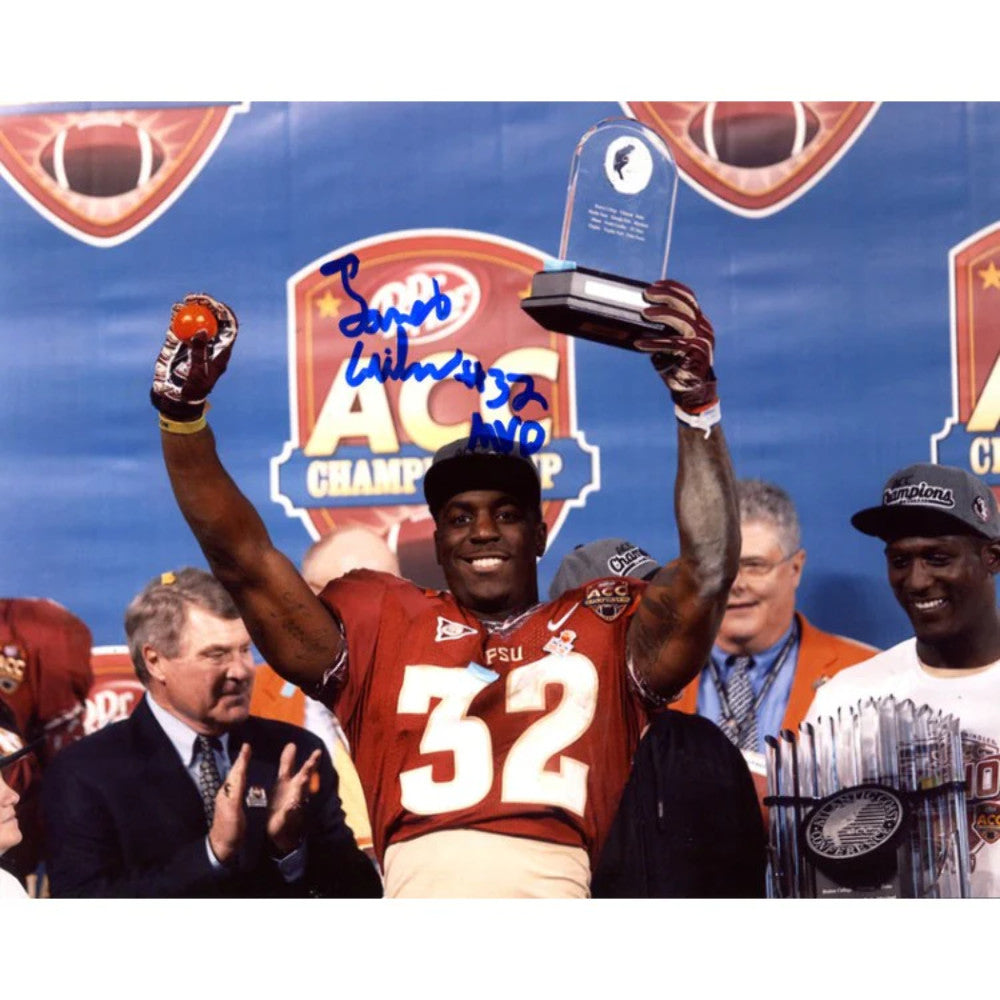 James Wilder Jr. Autographed Florida State Seminoles 8X10 Photo (Jsa)