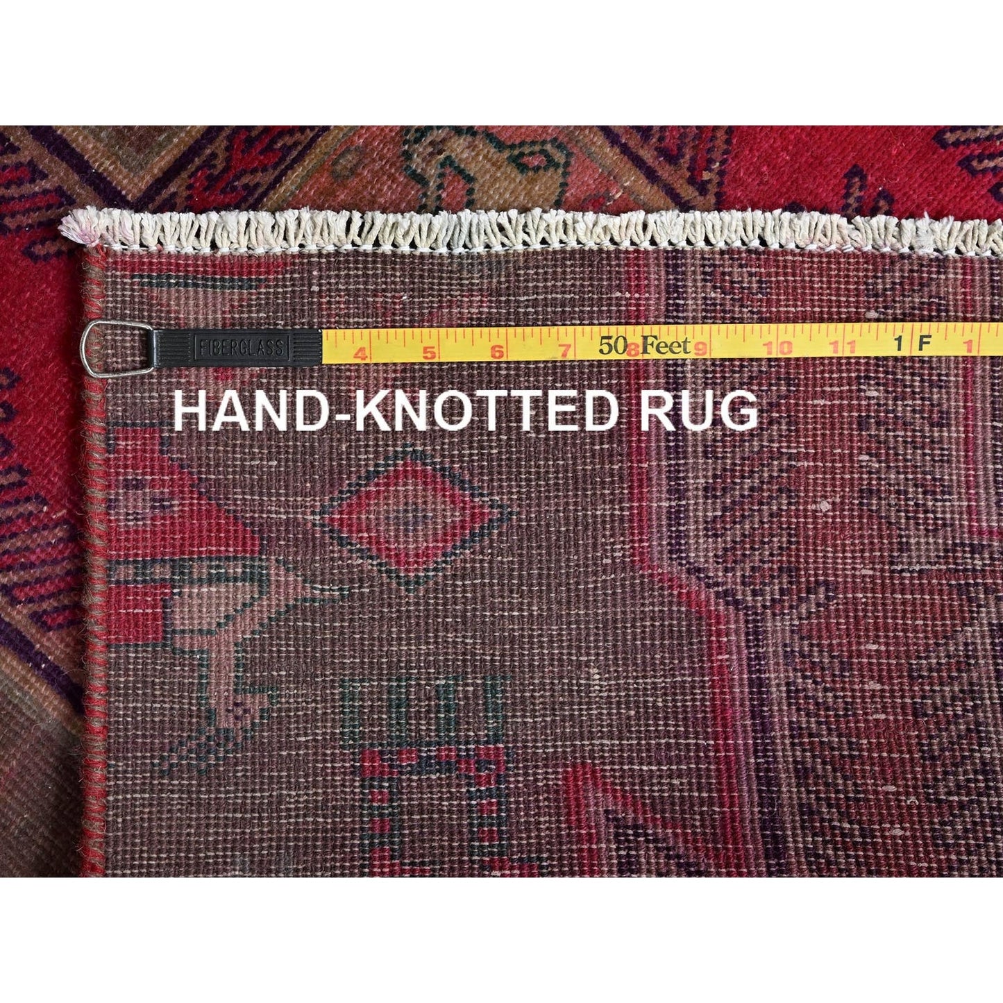 2'8"X6' Brown Vintage Northwest Zoroastrian Hand Knotted Wool Runner Rug