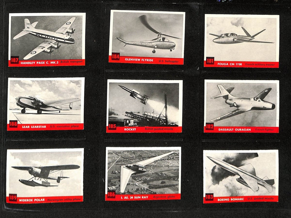 1956 Topps Jets Complete (1-240) Card Set With 2 Albums 195869