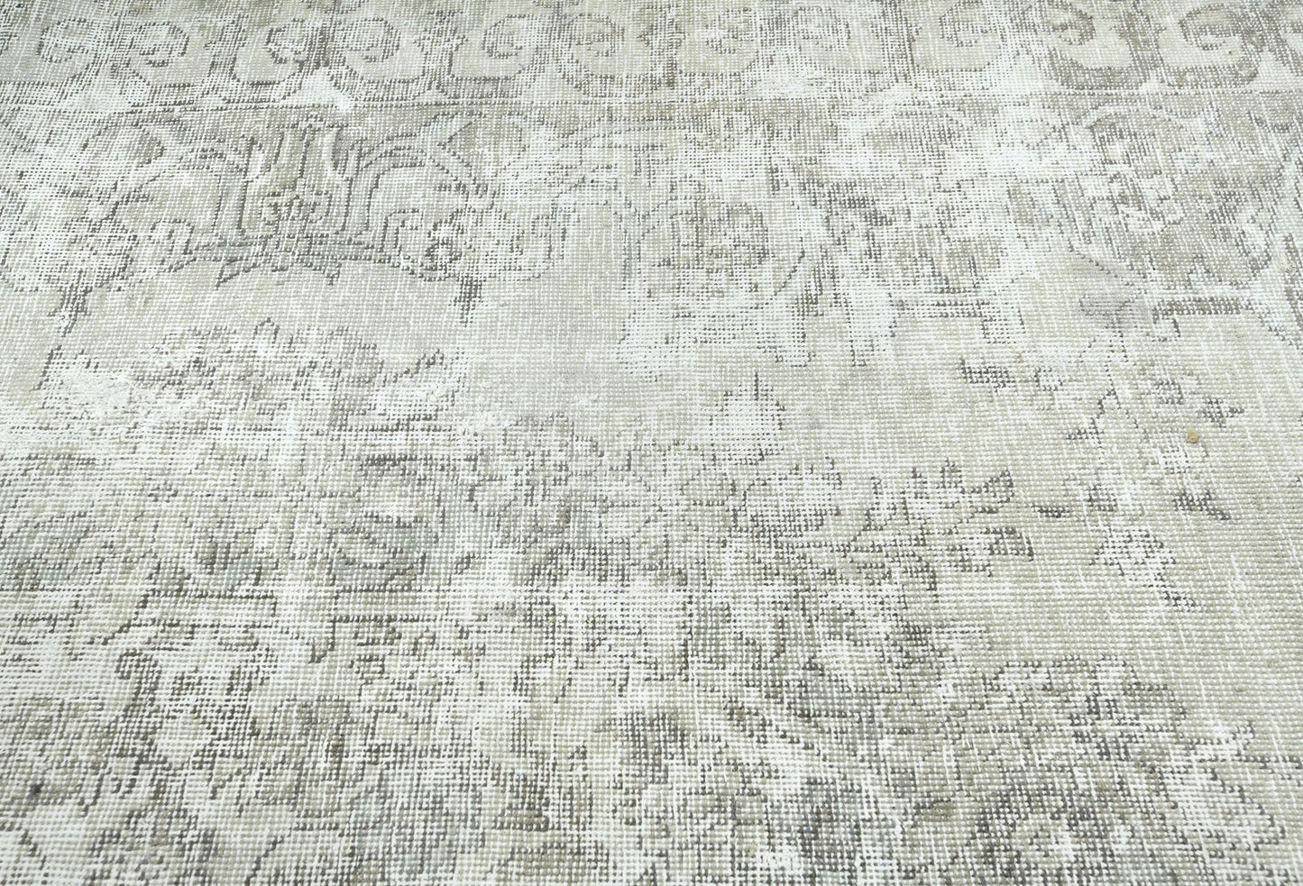 Hand-Knotted Antique Oriental Rug Floral Design