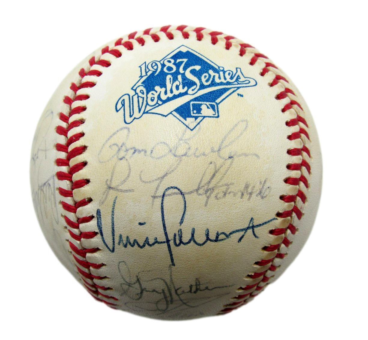 1987 Cardinals Autographed By 25 Rawlings World