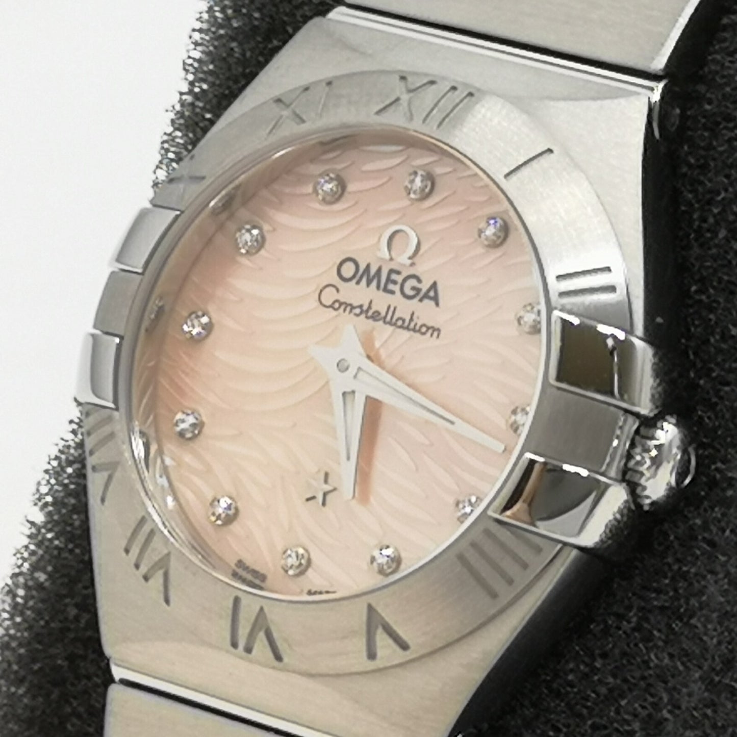 Omega Constellation 123.10.24.60.57.002 Pink Diamond Women'S Watch New In Box