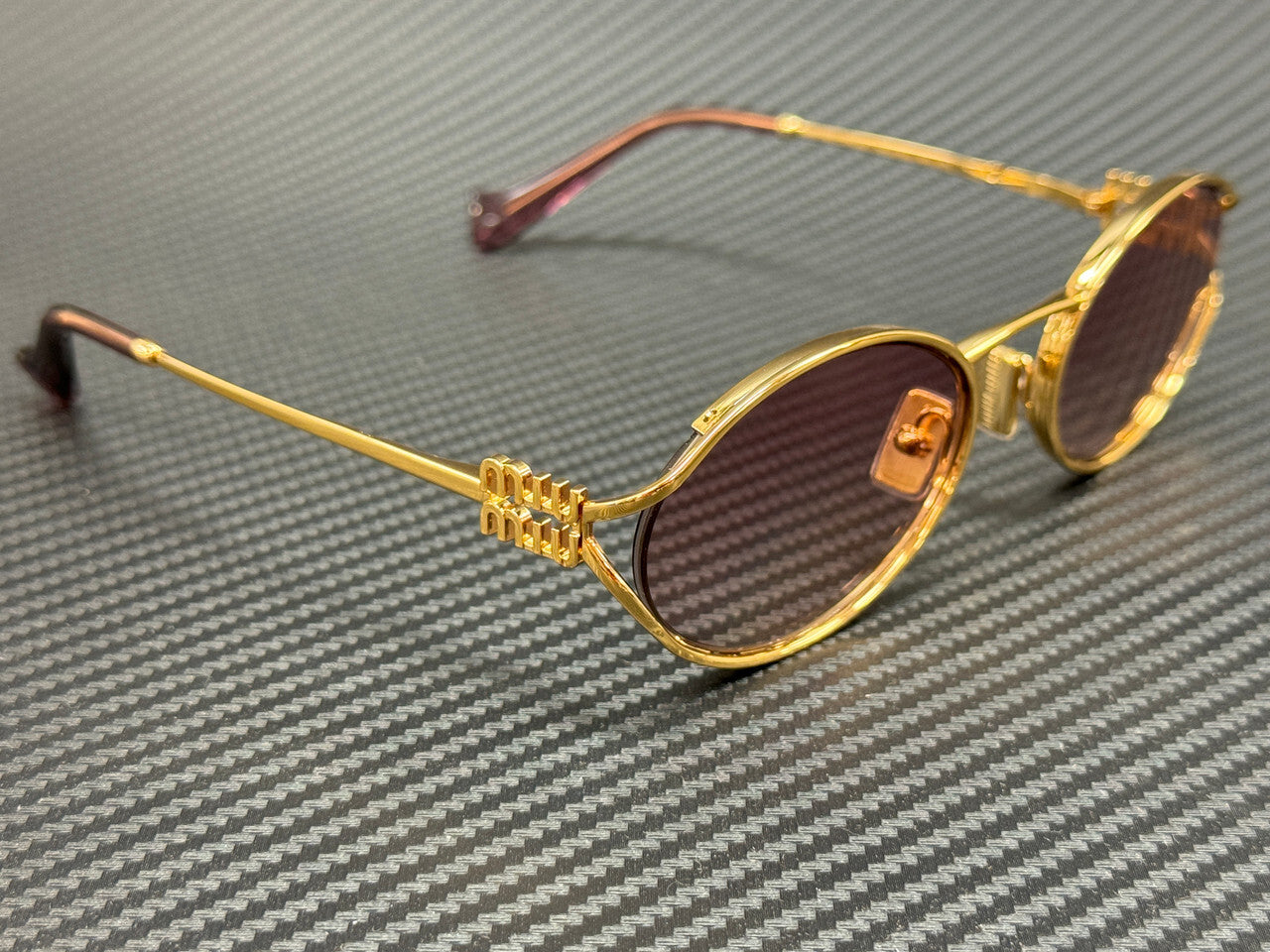 Miu Miu Mu 52Ys 5Ak06S Gold Violet Gradient