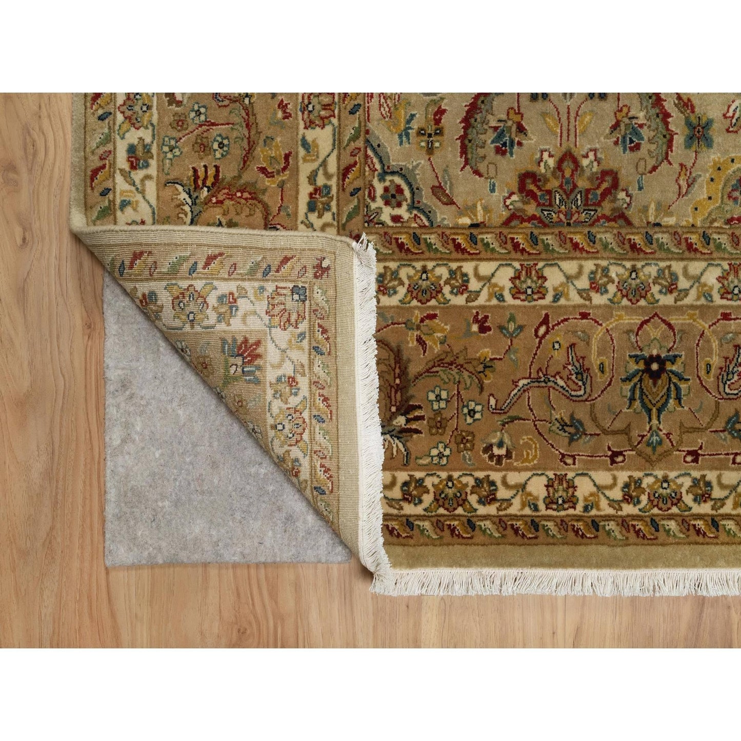 8'X10' Brown Kishoon Design 300 Kpsi New Zealand Wool Hand Knotted Rug