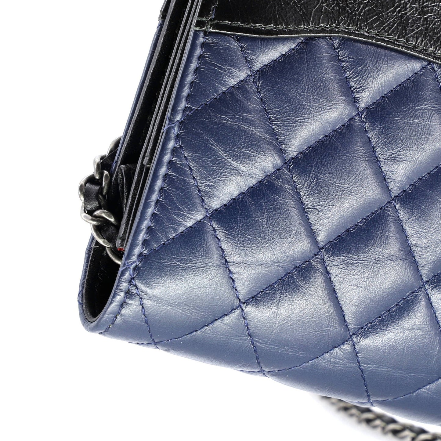 Chanel Gabrielle Wallet on Chain Aged Calfskin Quilted