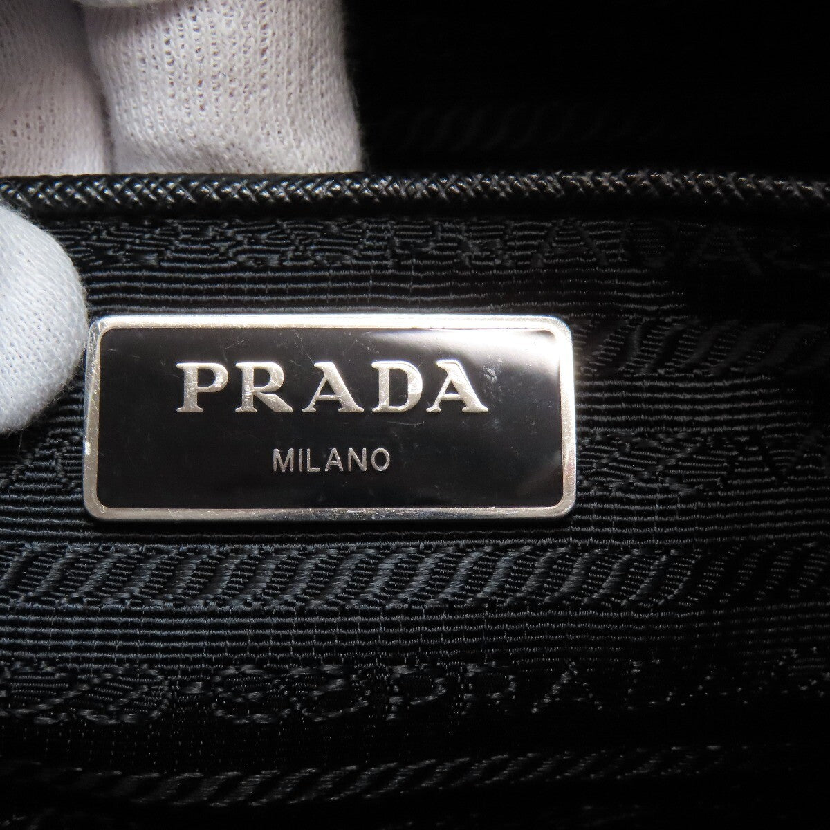 Prada Shoulder Bag Logo Hardware Nylon
