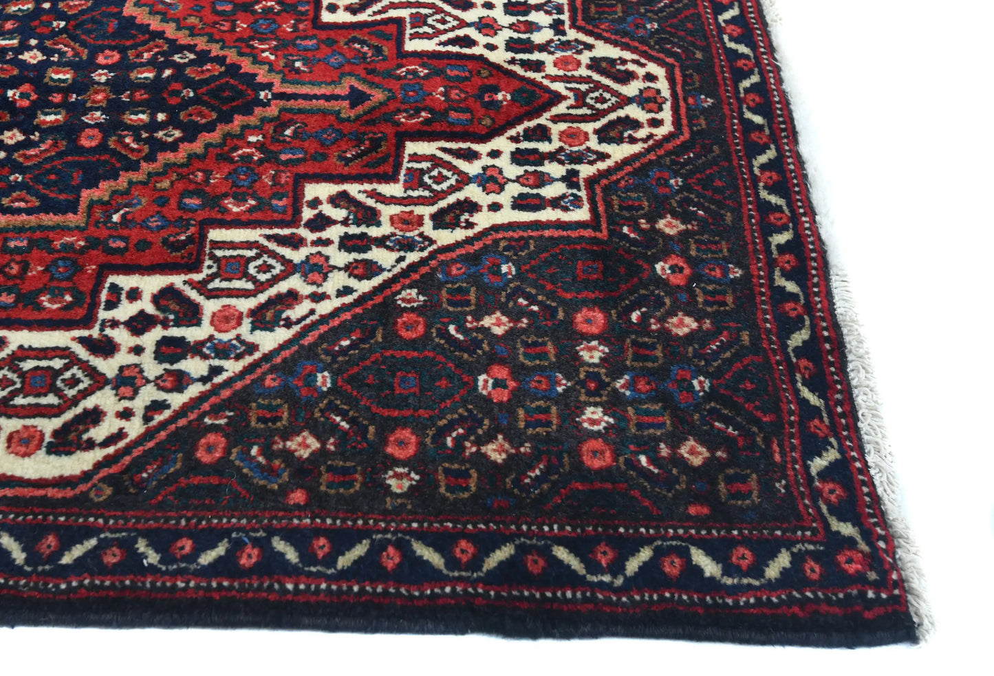 Vintage Hand-Knotted Red Wool Rug 2'5X3'4 Ft