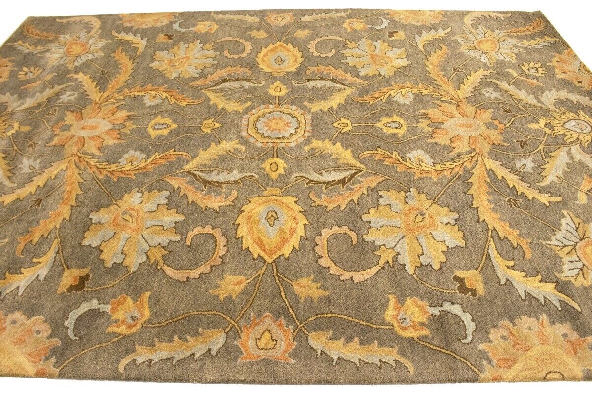 Hand-Tufted Oriental Rug Plush Modern Floral