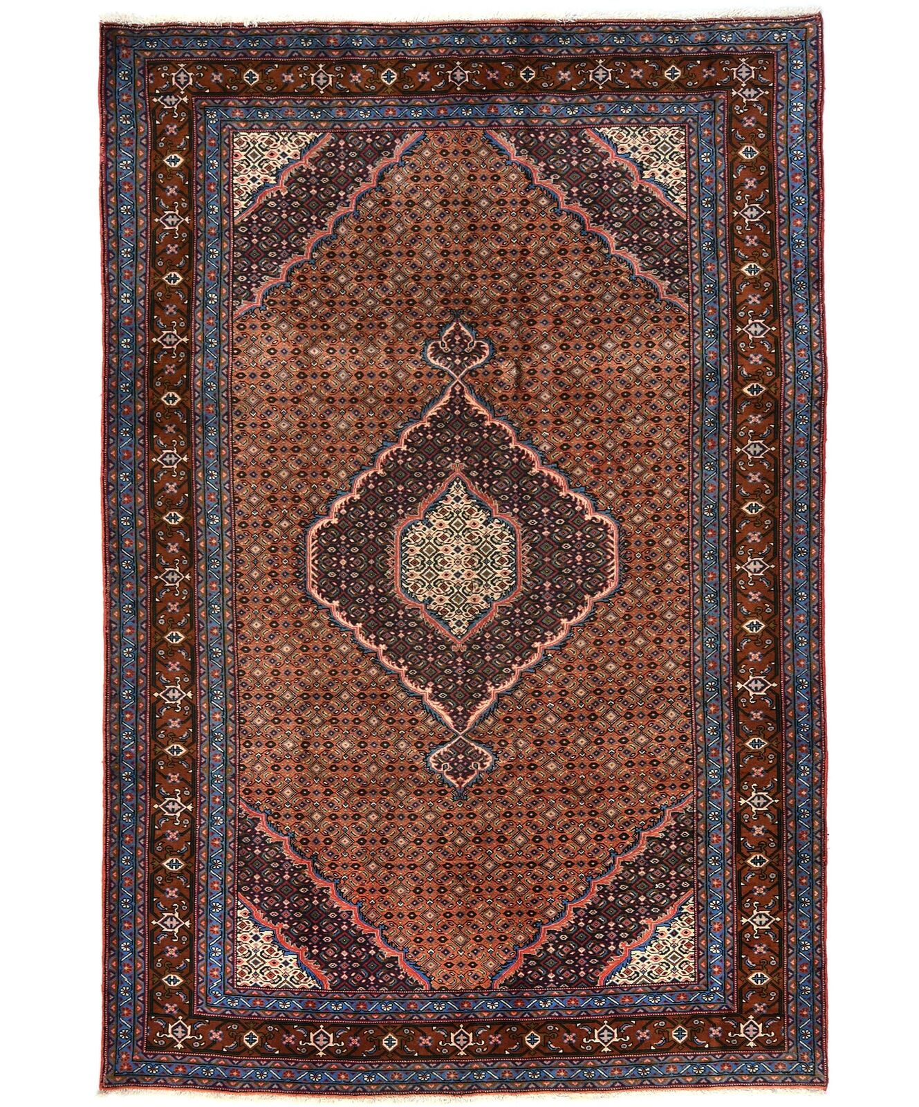 Handmade Tribal Geometric Vintage Oriental Rug