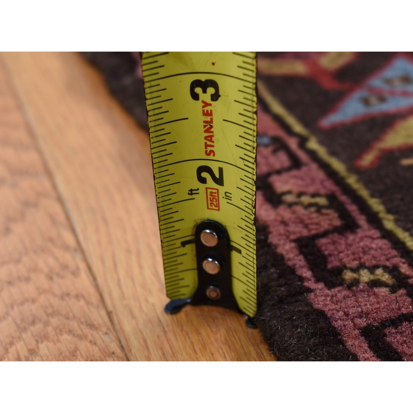 5'1"X6'7" Ivory Zoroastrian Karjihooz Hand Knotted Pure Wool Rug