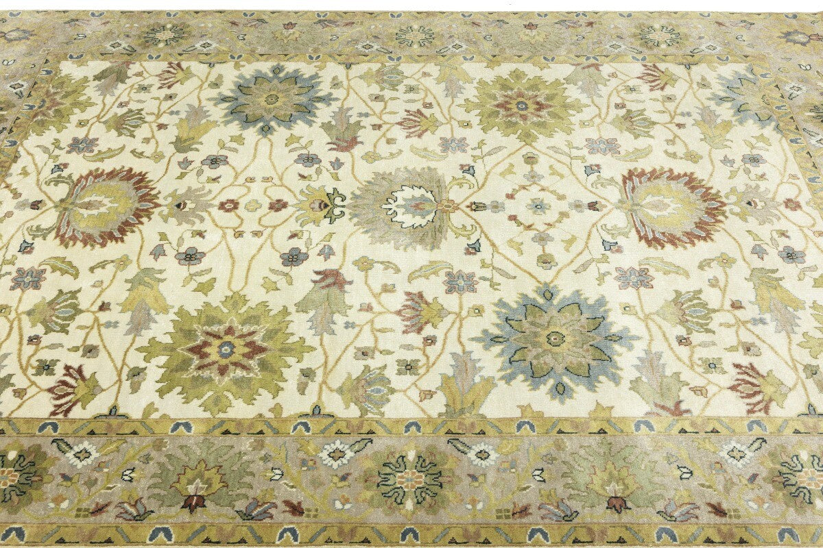 Handmade Osh Chobi Floral Style Peshawar Rug