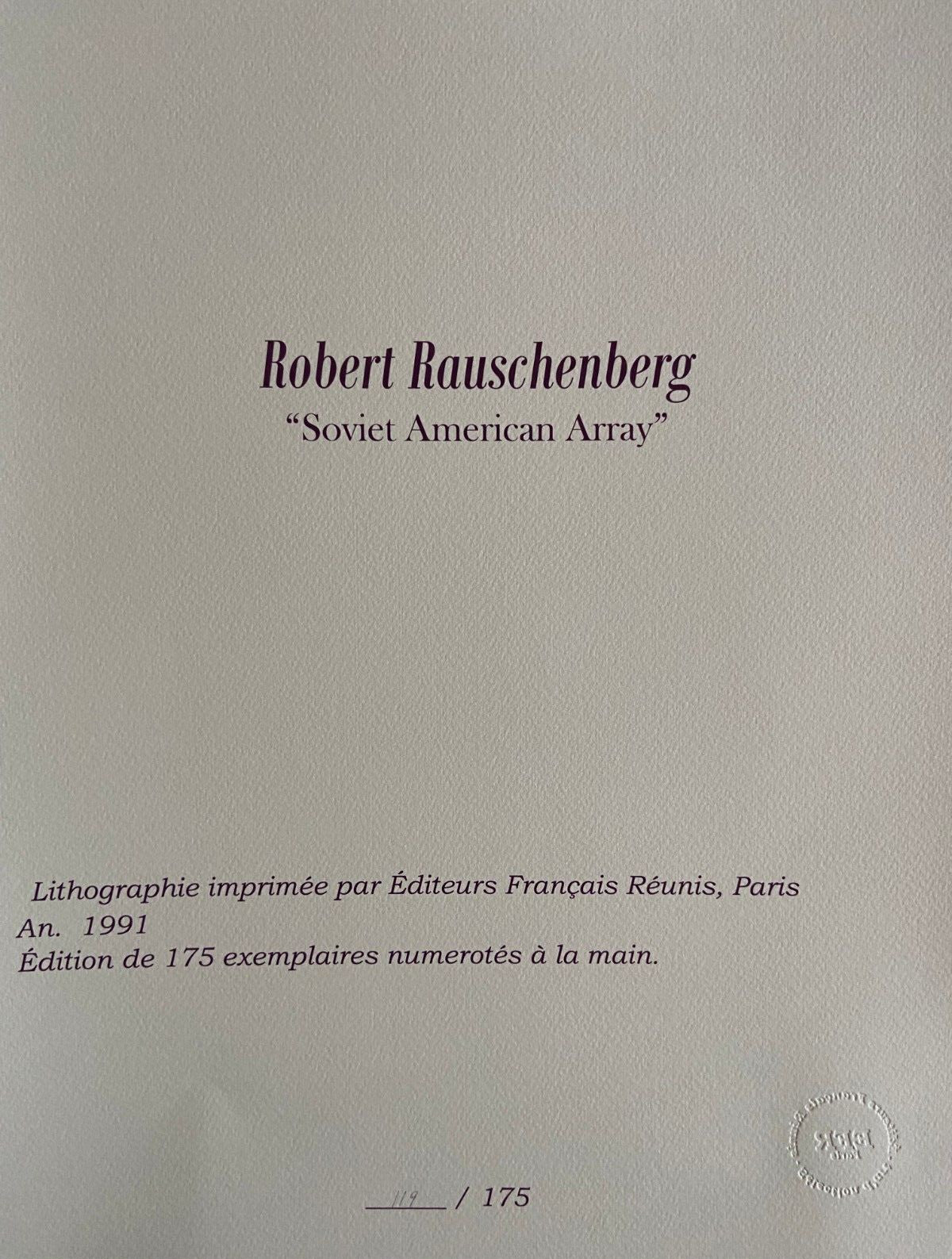 Robert Rauschenberg Lithograph Coa Numbered