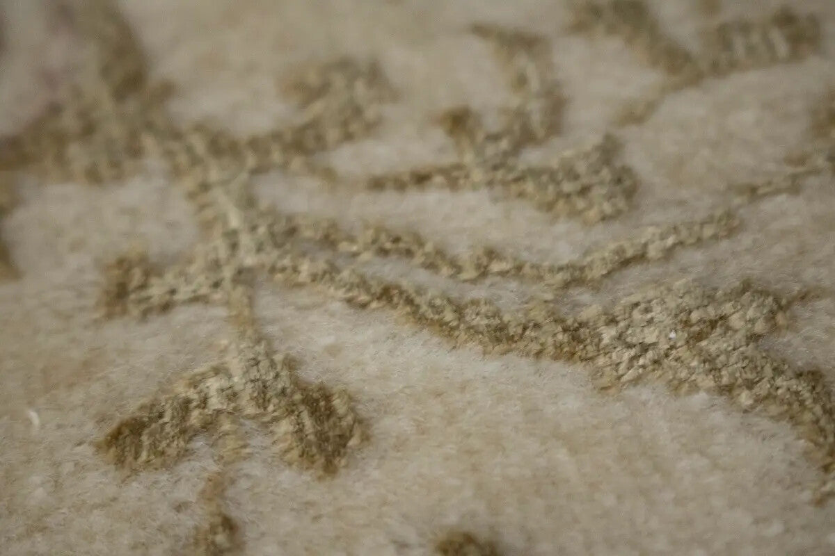 7X10 Ft Hand-Knotted Wool & Silk Oriental Rug 400