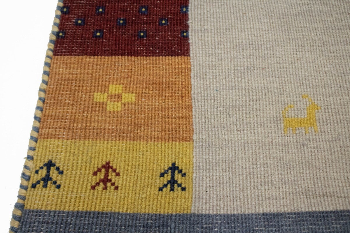 Handmade Tribal Modern Gabbeh Oriental Rug