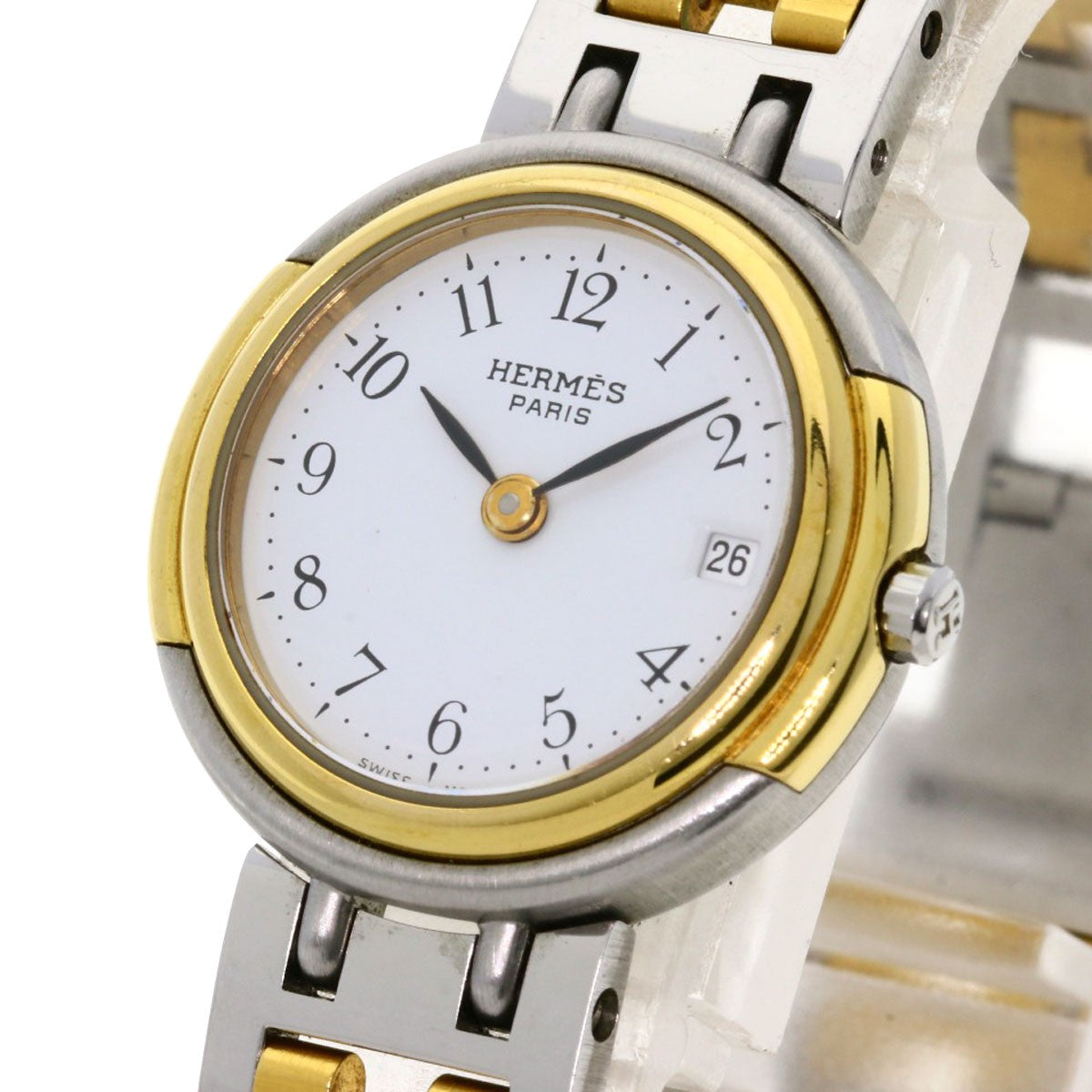 Hermes Windsor Watches Stainless Steel/Ssxgp Ladies