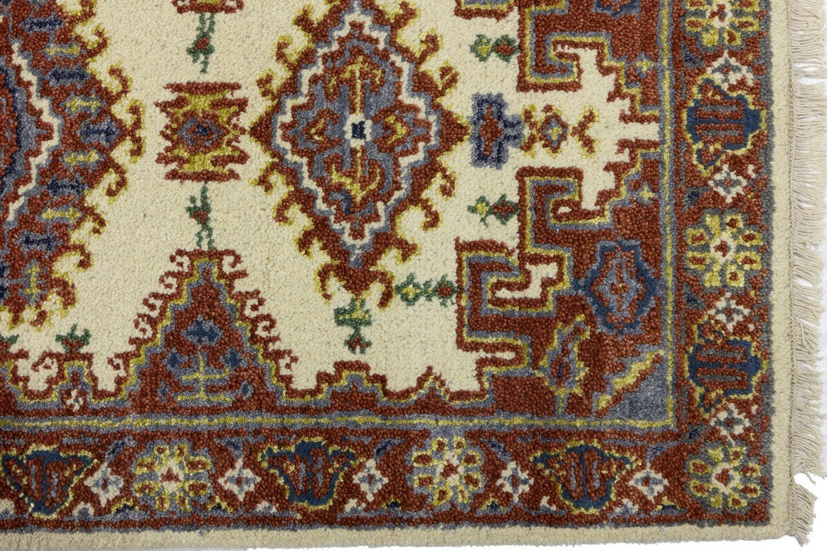 Indo-Viss Tribal Wool Runner Rug Oriental Farmho