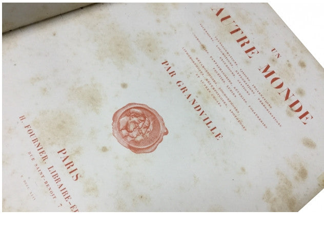Grandville -Un Autre Monde 1844 1St Edition France Rare 19Th Illustrated Book