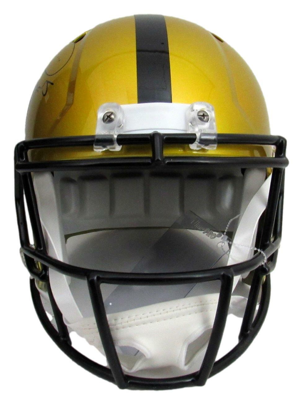 Jerome Bettis Hof Signed Steelers Full Size Flash