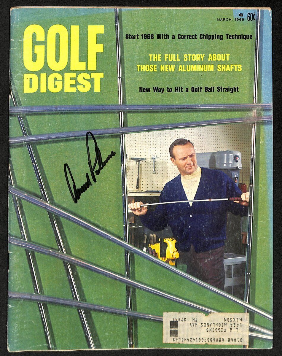 Arnold Palmer Signed/Autographed March 1968 Golf
