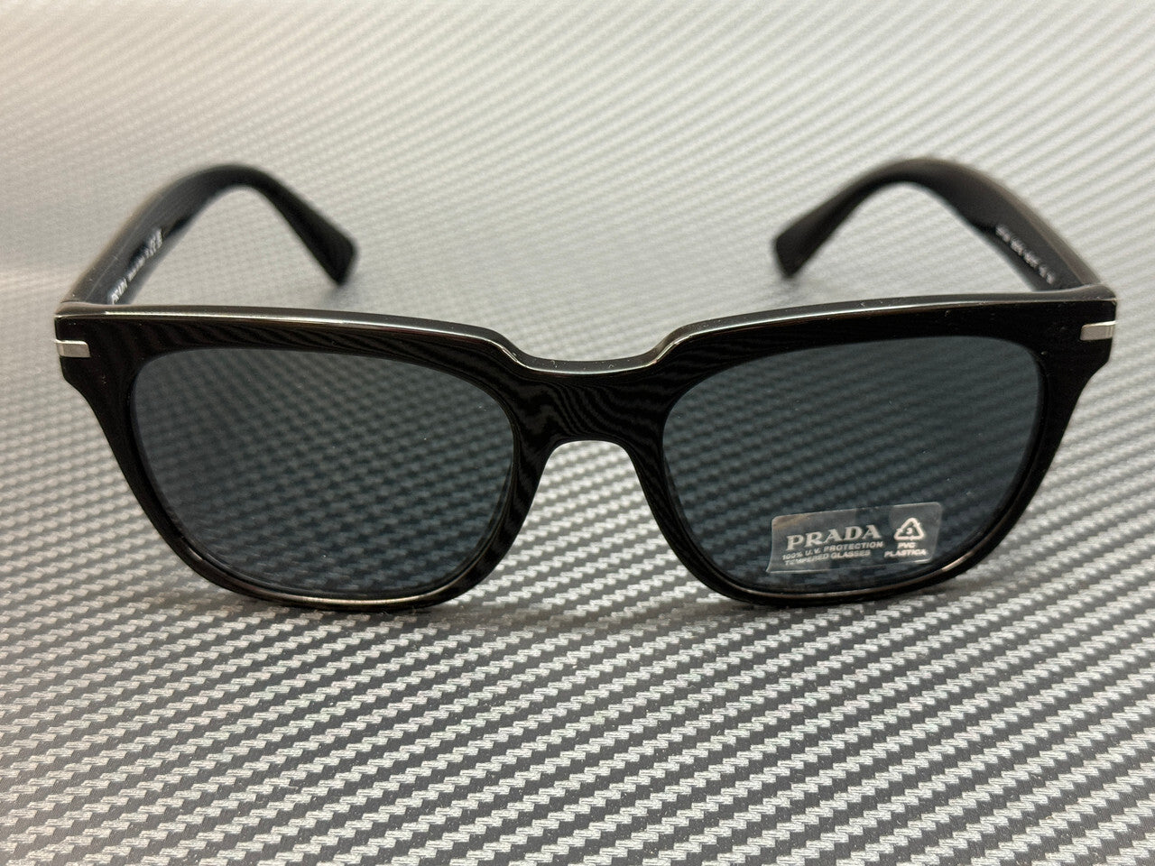 Prada Pr 04Ys 1Ab07T Black Blue Men'S 56 Mm