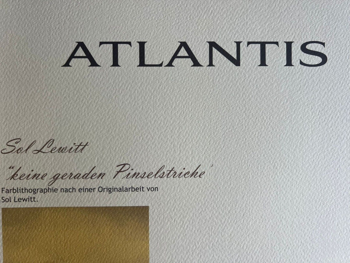 Sol Lewitt Lithograph Coa Hand Signed Numbered Stamp