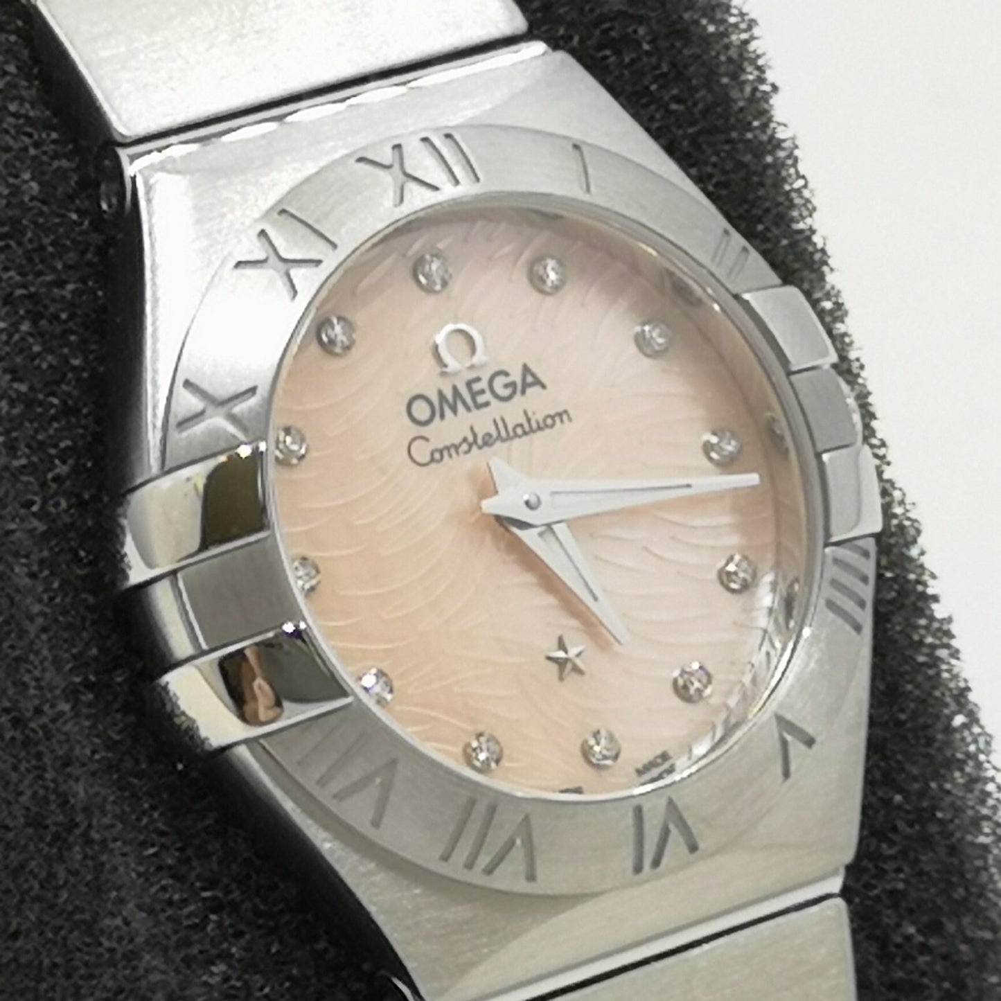 Omega Constellation 123.10.24.60.57.002 Pink Diamond Women'S Watch New In Box