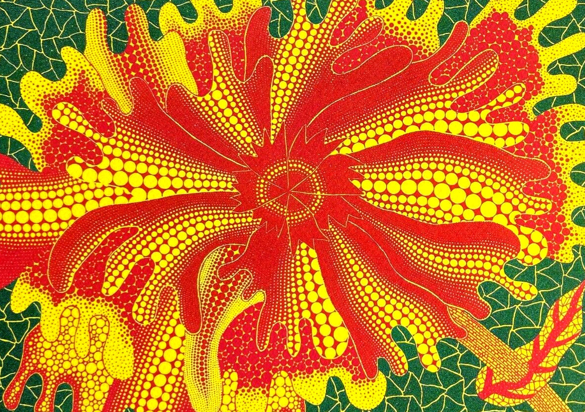 Yayoi Kusama Lithograph Mori Museum Coa Hand