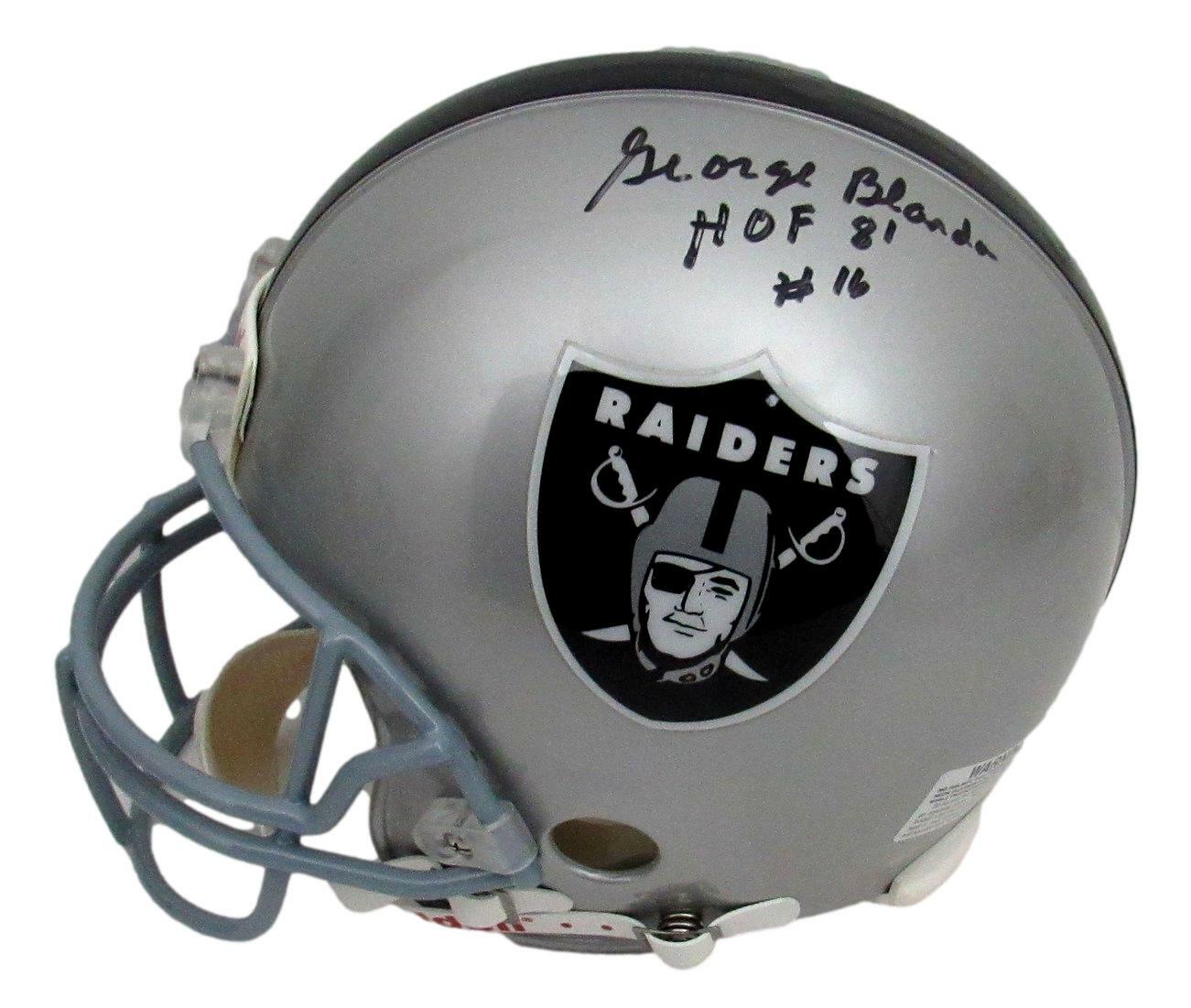 George Blanda Hof Signed Raiders Full Size