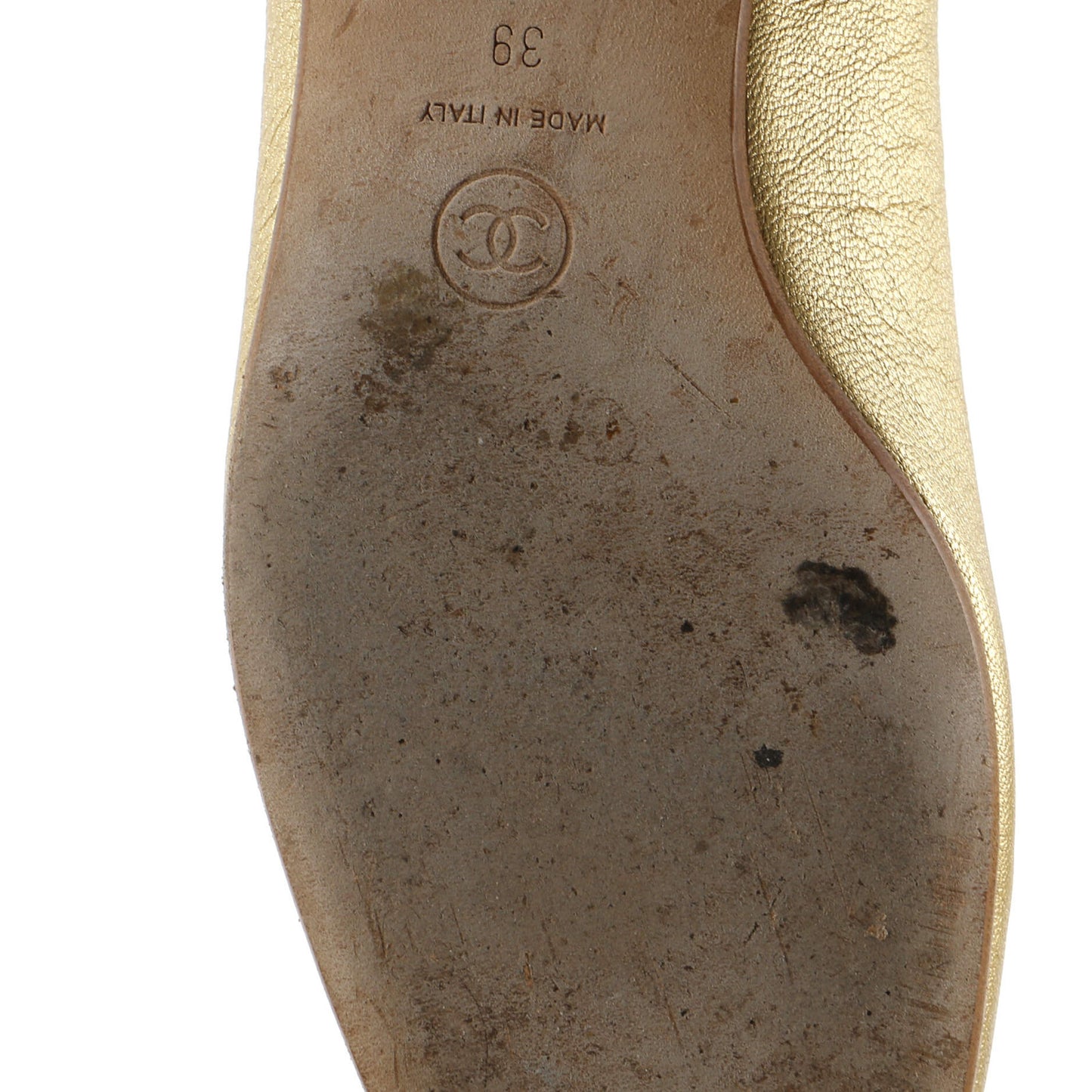 Chanel Women'S Cc Mocassin Loafers Leather With Metal