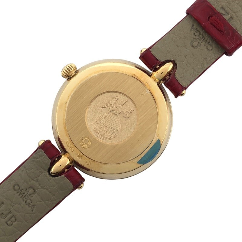 Omega De Ville Prestige Dewdrop White 424.53.27.60.55.001 Red K18Yg