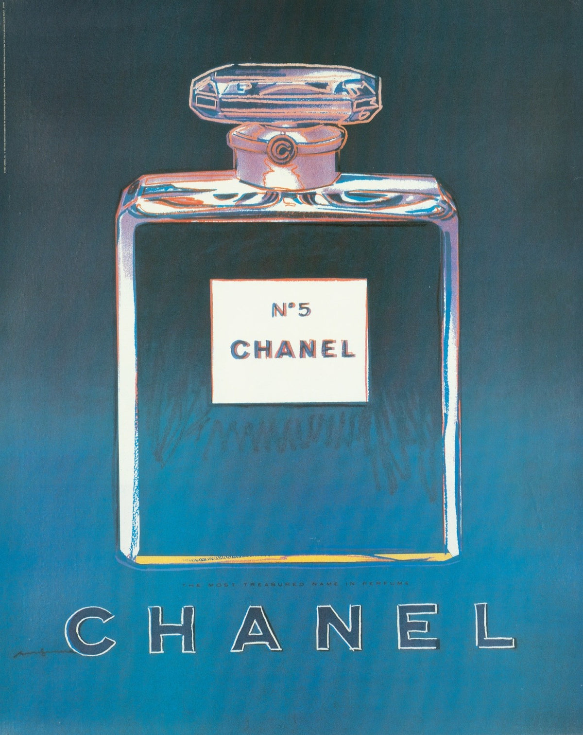 Andy Warhol Chanel N5 Original Set Of 4 Posters 22 X 29 Inches Each