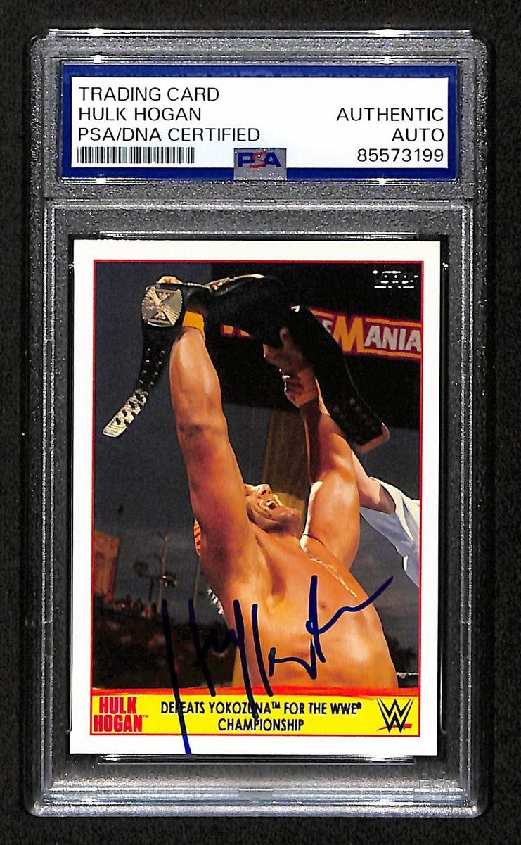 Hulk Hogan Signed/Auto 2015 Topps Wwe Champion