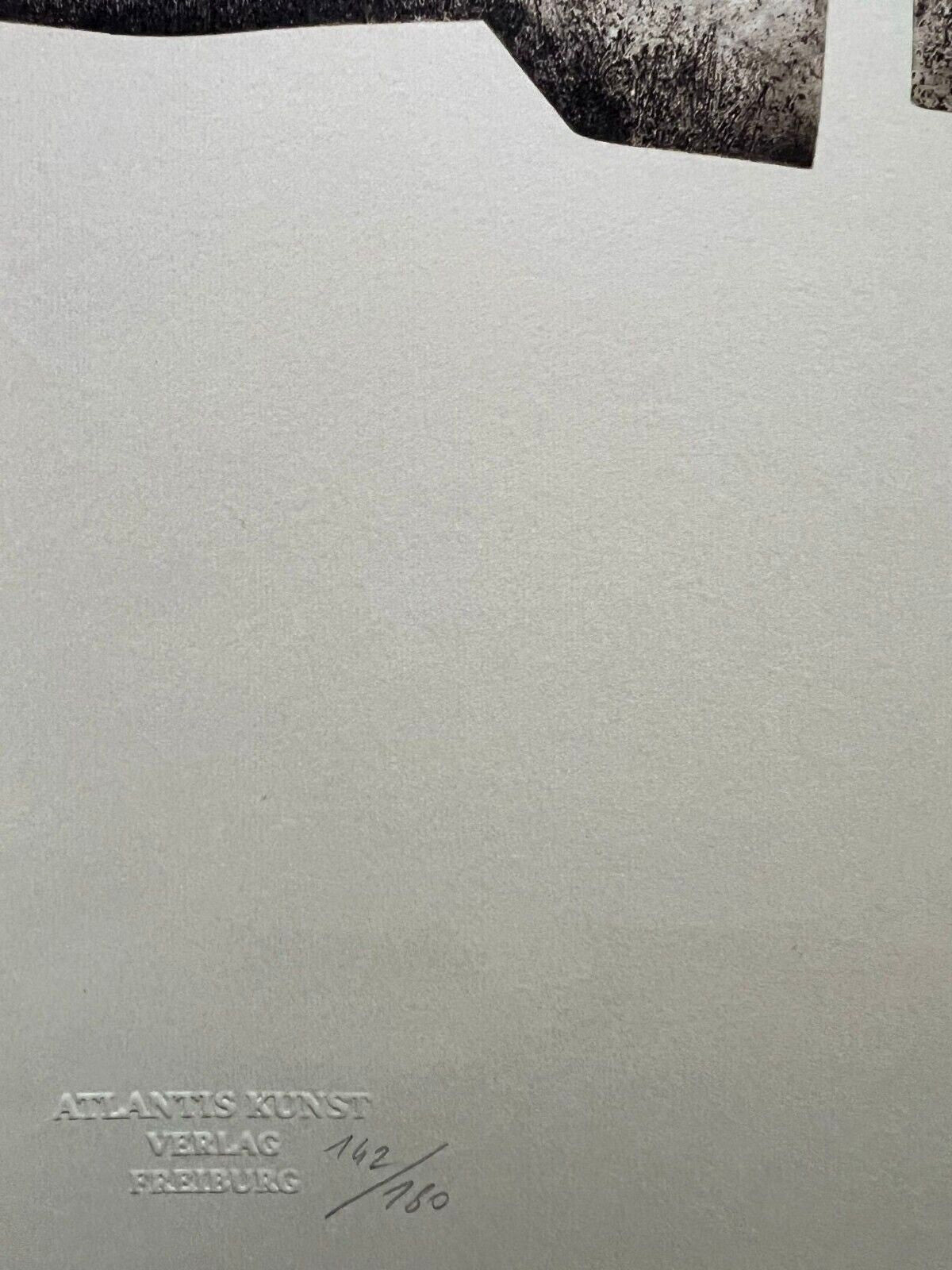 Eduardo Chillida Lithograph Coa Signed Numbered Limited