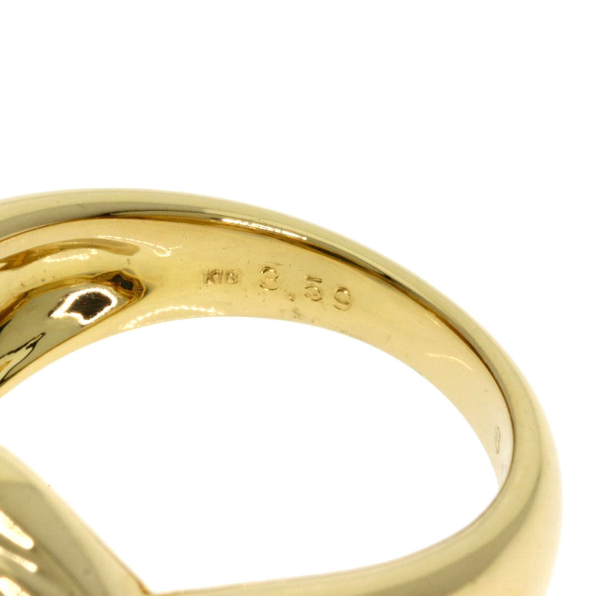 3.59Ct Sapphire Diamond Ring K18 Yellow Gold