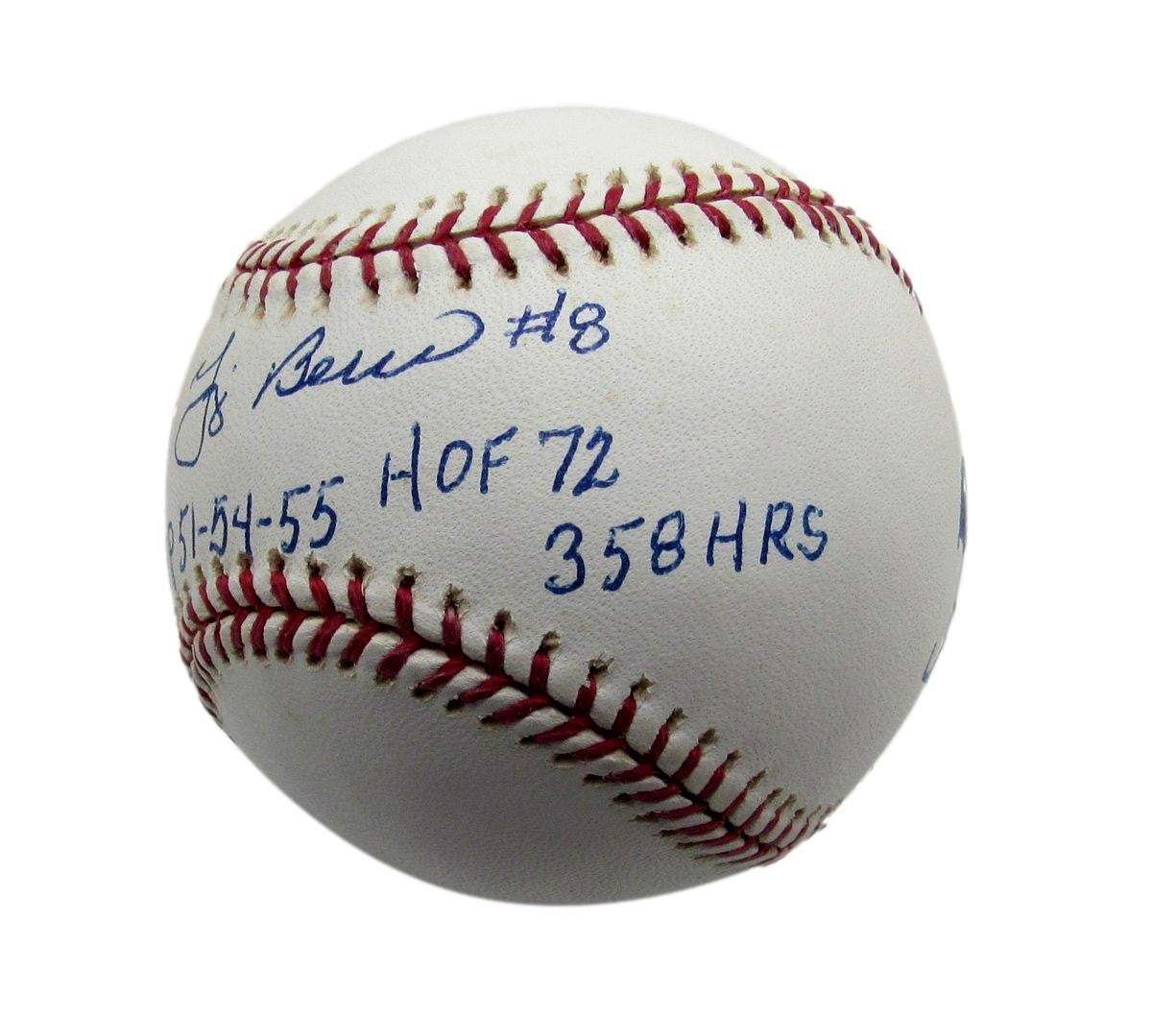 Yogi Berra Hof Signed/Inscr Oml Baseball New York