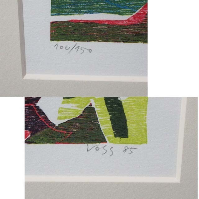 Jan Voss (Germany) Signed Original Lithograph