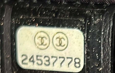 Chanel Boy O Case Clutch Chevron Lambskin Large