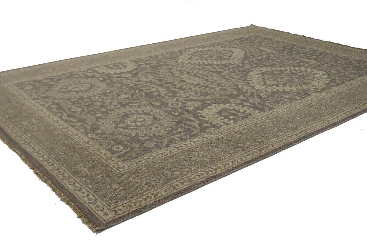 Handmade Extra Large Floral Oriental Rug Low Pile