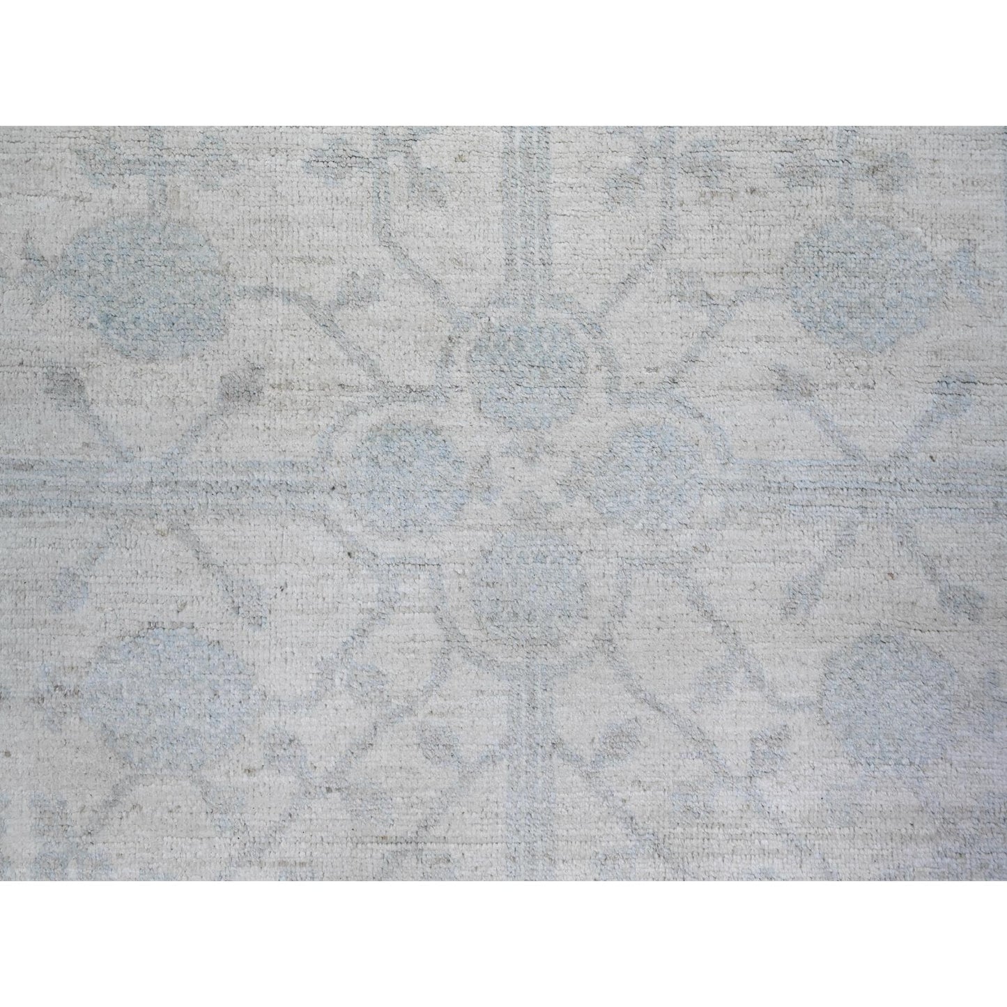 7'10"X9'5" Ivory Khotan Pomegranate Wool Hand Knotted Oriental Rug