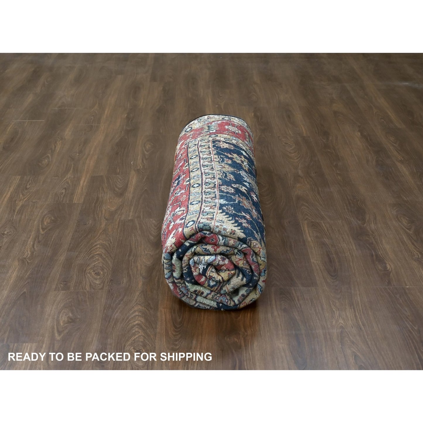 10'2"X10'2" Black Hand Knotted Karjihooz Design 100% Wool Square Rug