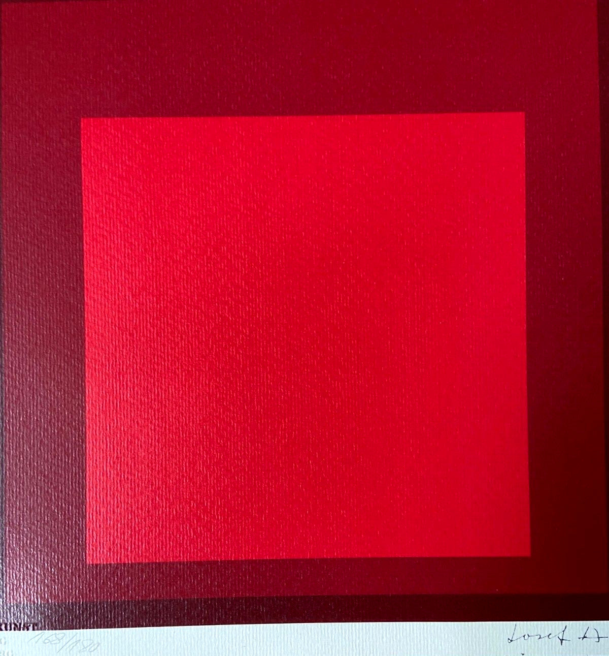 Josef Albers Lithograph Certified Numbered By